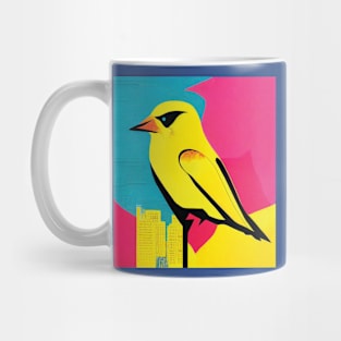 Colourful Canary Abstract Mug